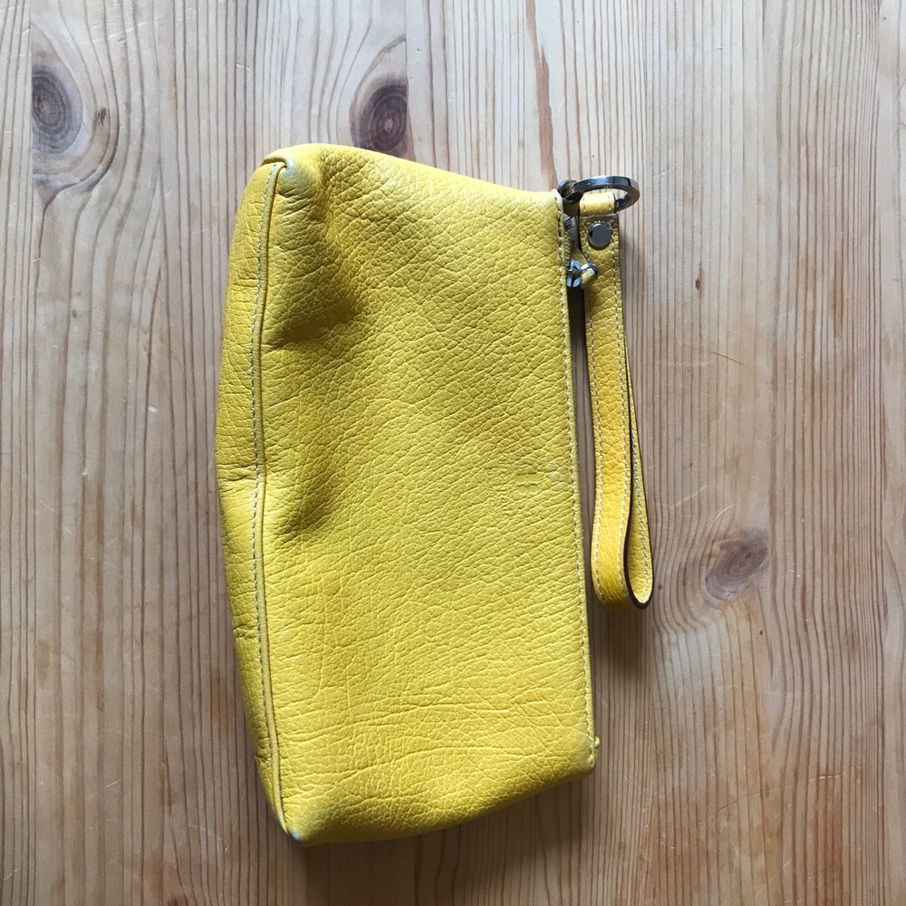 Kate Spade yellow wristlet